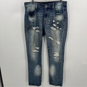 KDNK 34 Distressed 100% Cotton Denim Jeans